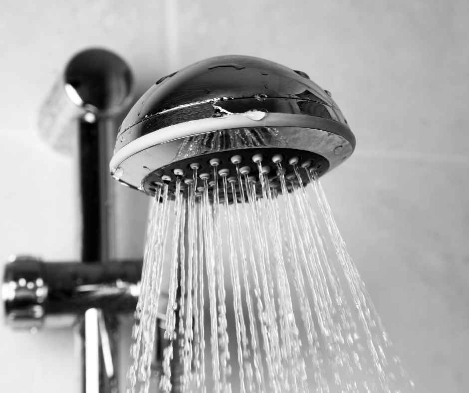 Testing shower water pressure
